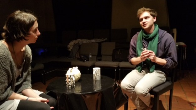 Dying City photo: Katie Tandy as Kelly and Andrew MacIver as Peter